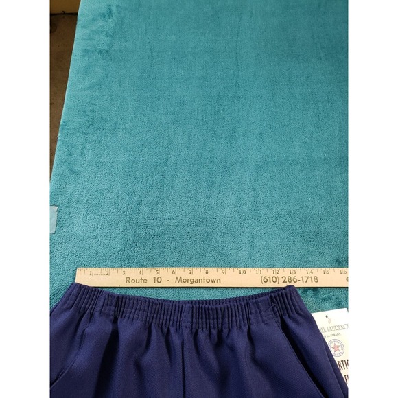 VINTAGE Michel Laurence Pants Sz 14 Blue Elastic Waist Ladies Made in USA NWT - Picture 9 of 12